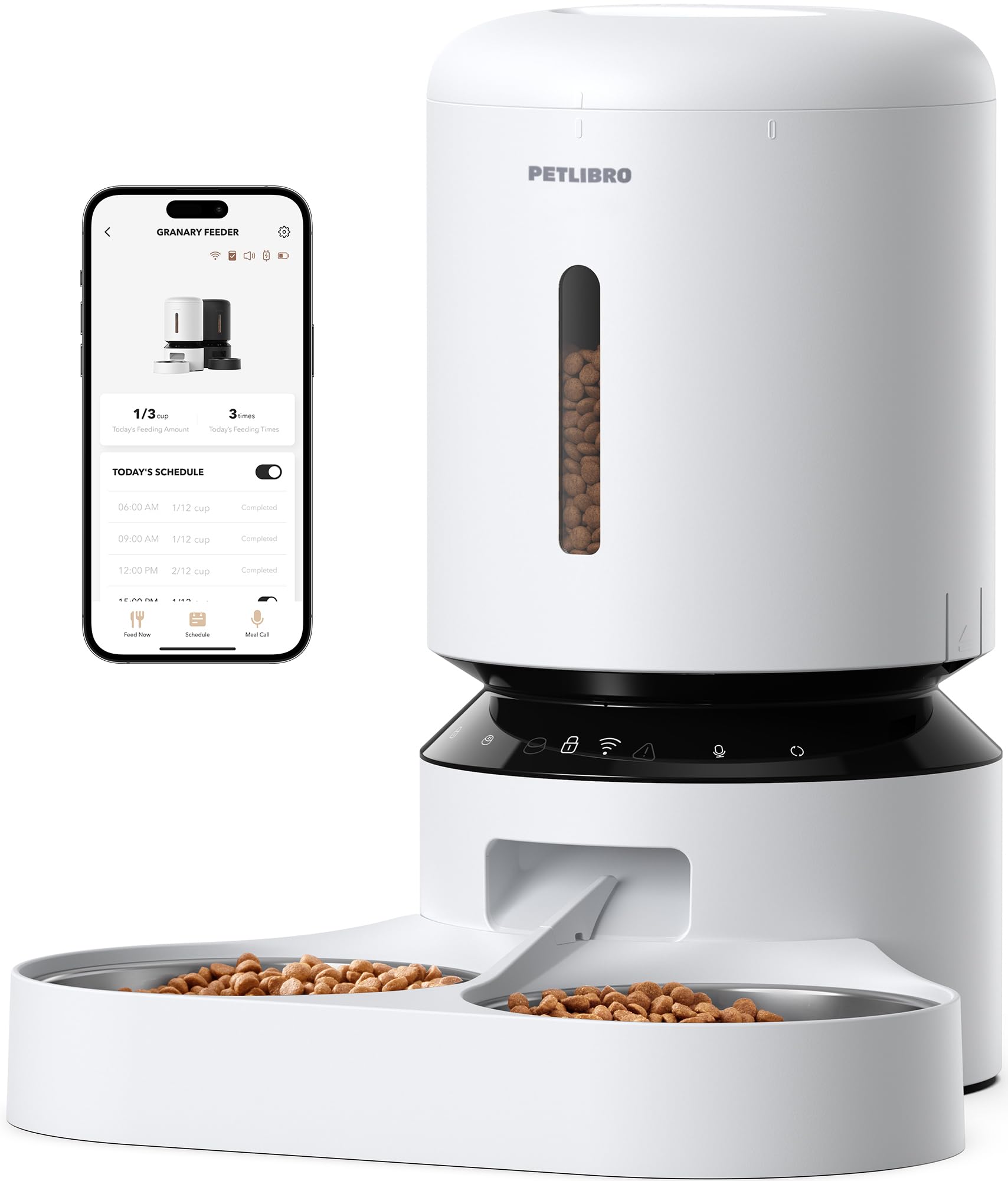 【新品未開封】PETLIBRO 自動給餌器 GRANARY 5L Amazon | PETLIBRO 交換用ボウル 食品グレードステンレス製 取り外し